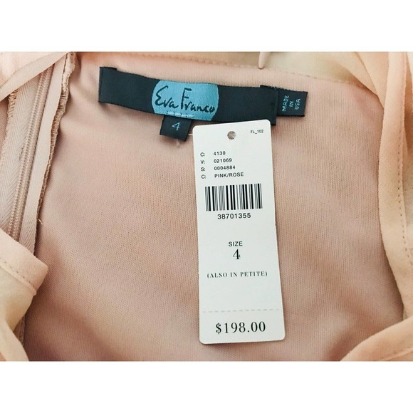 Anthropologie | Eva Franco Flutter Fleur Dress Size 4 Tulle Flower Petal Pink - Picture 11 of 11